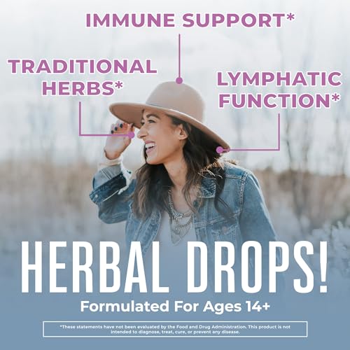 Lymphatic Support Drops | USDA Organic Lymphatic Cleanse Immune Support Supplement MaryRuth Organics buy supplements canada