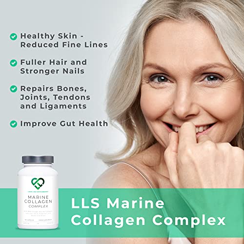Wild-Caught Marine Collagen Complex Capsules with Hyaluronic Acid | 120 Capsules - 2 Month Supply LOVE LIFE SUPPLEMENTS buy supplements canada