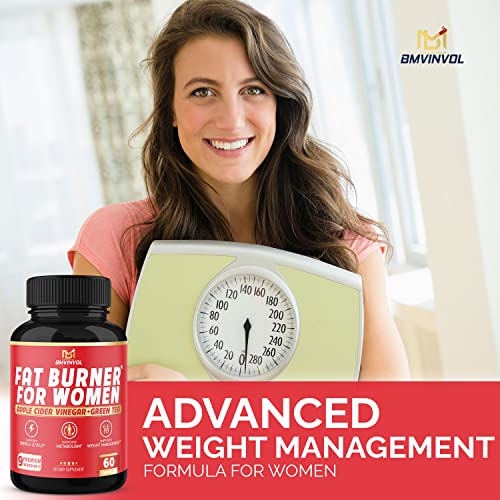 Fat Burner for Women, 9-in-1 Powerful Blend of Apple Cider Vinegar, Green Tea, Garcinia Cambogia BMVINVOL buy supplements canada