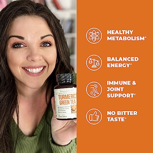 Green Tea Extract Capsules - Green Tea Supplement with Organic Turmeric Curcumin Vimerson Health buy supplements canada