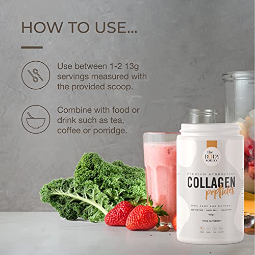 The Body Source Premium Hydrolysed Collagen Powder – 400g Unflavoured Bovine Collagen The Body Source buy supplements canada