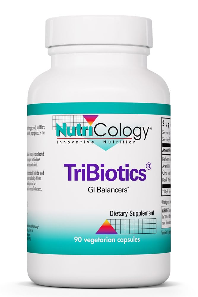 Nutricology TriBiotics - Berberine Artemisinin Botanical Blend - Gastrointestinal Support - Hypoallergenic - 45 Servings - 90 Capsules Allergy Research Group buy supplements canada