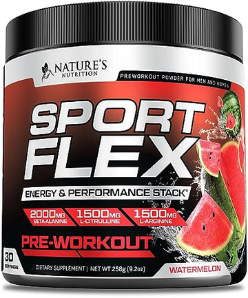 Pre Workout Powder with Beta Alanine, L-Citrulline & L-Arginine | PreWorkout Energy Powder Nature's Nutrition buy supplements canada