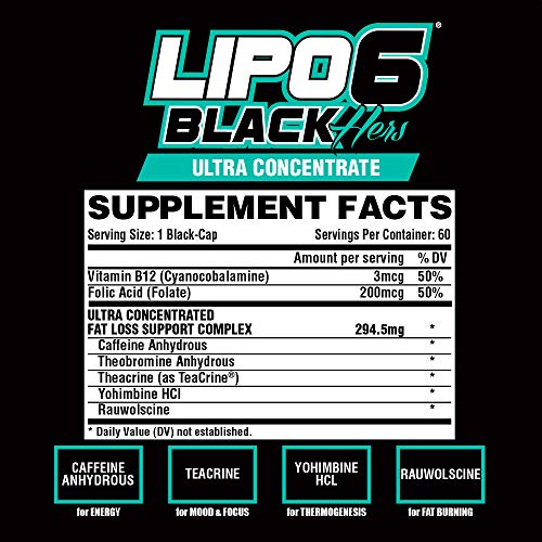 Nutrex Research Lipo-6 Black Hers Ultra Concentrate | Weight Loss Pills for Women | Fat Burner Nutrex Research buy supplements canada
