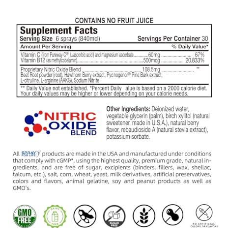 Spray For Life Nitric Oxide Blend Spray Supplements, Sublingual Nitric Booster Support Spray For Life buy supplements canada