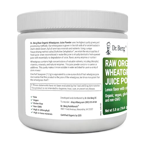 Dr. Berg USDA Certified Organic Green Powder Superfood (60 Servings) - Made with Raw Dr. Berg Nutritionals buy supplements canada