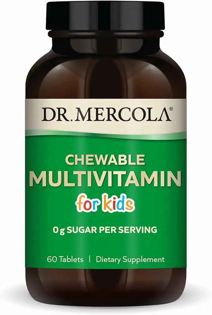 Dr. Mercola Chewable Multivitamin for Kids - 28 Vitamins & Minerals - 0g Sugar - Non-GMO, Gluten-Free & Soy-Free Dr. Mercola buy supplements canada