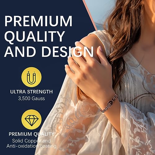 Jecanori Copper Bracelets for Women,Classic Magnetic Copper Bracelet,Valentine's Day Jecanori buy supplements canada