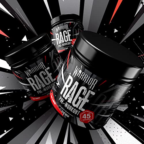 Warrior - RAGE Pre Workout Powder – Lightnin’ Lemonade 392g, WA-RG-045-01 Warrior buy supplements canada