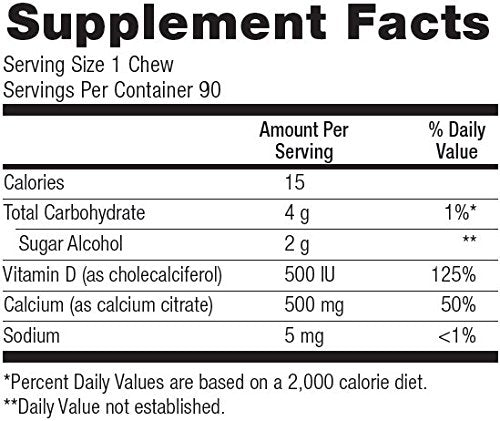 Bariatric Advantage Calcium Citrate Chewy Bites 500mg with Vitamin D3 for Bariatric Surgery Bariatric Advantage buy supplements canada