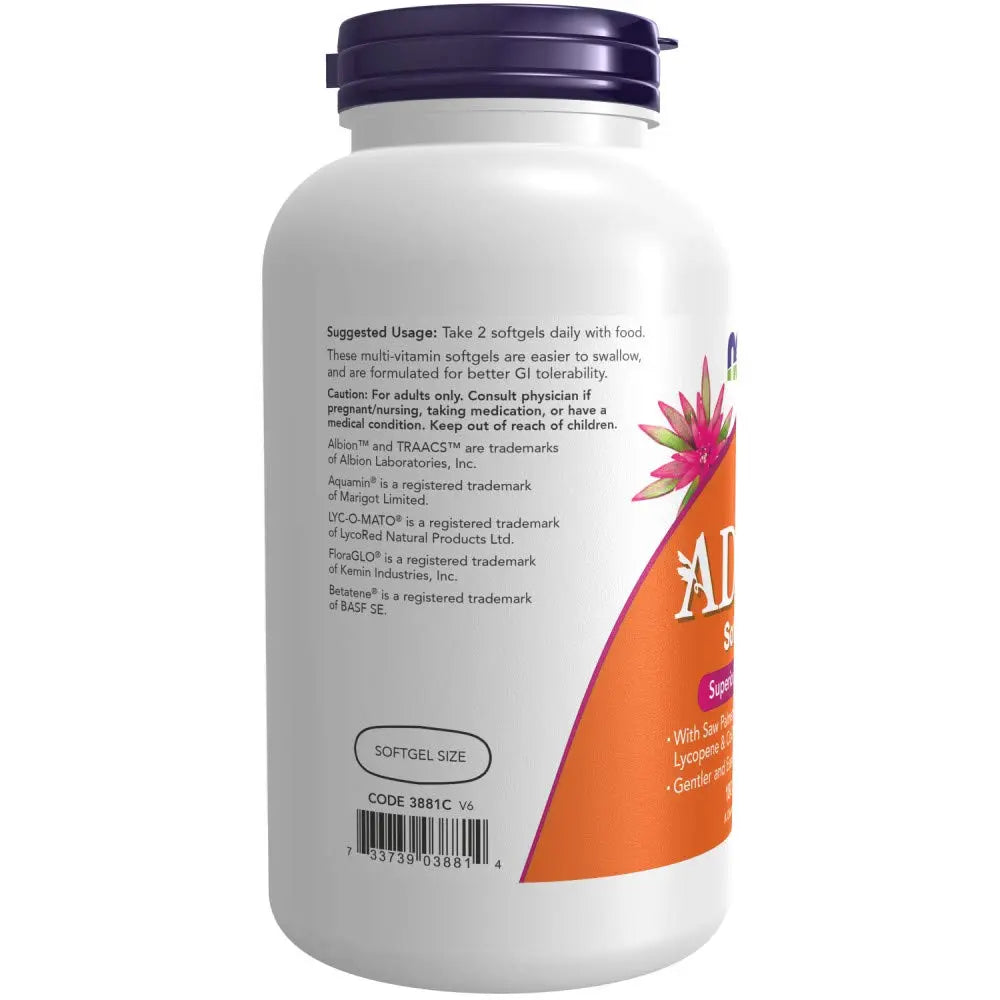 NOW Foods AdamTM Men's Multiple Vitamin -Softgels,180 Count (Pack of 1) NOW Foods buy supplements canada