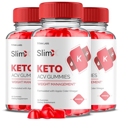 (3 Pack) SlimX Keto ACV Gummies, SlimX Keto ACV Advanced Weight Loss 1000MG Apple Titan Labs buy supplements canada