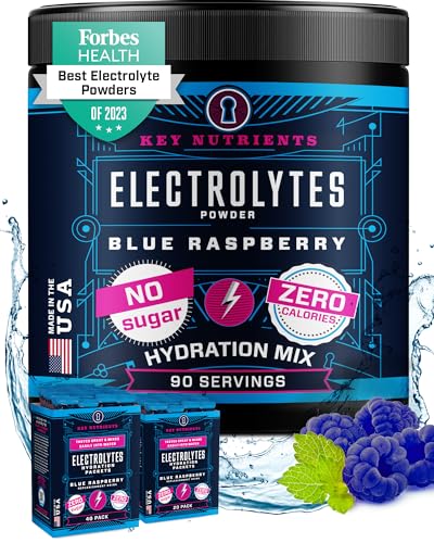 KEY NUTRIENTS Multivitamin Electrolytes Powder No Sugar - Tempting Blue Raspberry KEY NUTRIENTS buy supplements canada