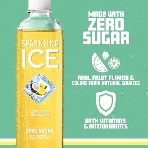 Sparkling Ice, Coconut Pineapple Sparkling Water, Zero Sugar Flavored Water, with Vitamin Sparkling ICE buy supplements canada