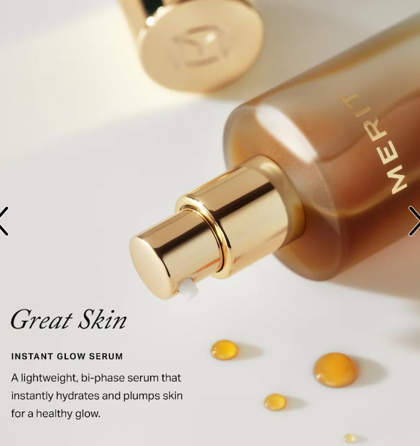 Merité Great Skin Instant Glow Serum, Bi-Phase Lightweight Formula, Hydrating and Plumping with Hyaluronic Acid and Niacinamide Aus Healthcare buy supplements canada
