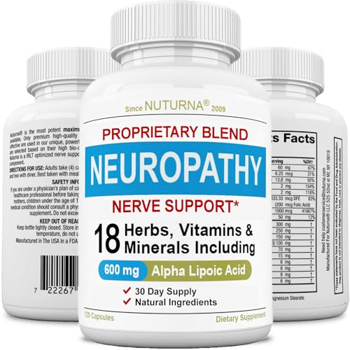 Neuropathy Support Supplement with 600 mg Pure Alpha Lipoic Acid Nuturna buy supplements canada
