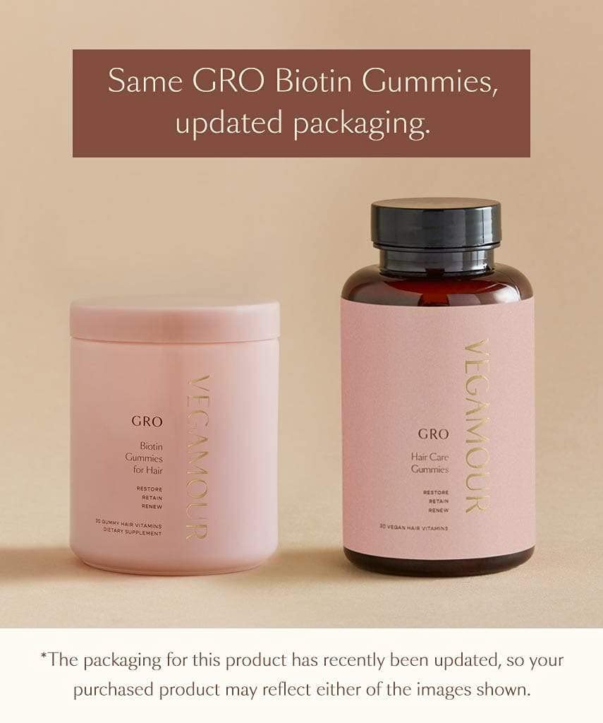 VEGAMOUR GRO Biotin Gummies, Strawberry Flavor with 5000 mcg Biotin, Supports VEGAMOUR buy supplements canada