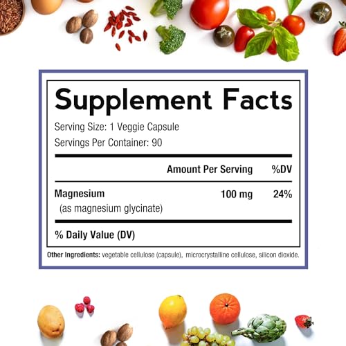 Doctor's Recipes Magnesium Glycinate for Men & Women, 100mg Elemental Mag, 90 Caps Doctor's Recipes buy supplements canada