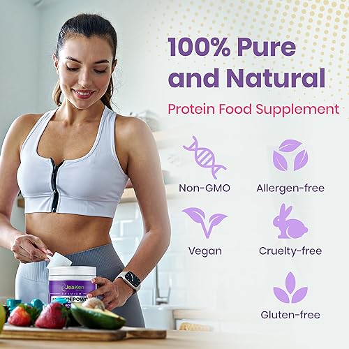 JeaKen - Unflavored Collagen Peptides Powder from Grass-Fed Bovine Sources - Sugar-Free Hydrolyzed Collagen JeaKen buy supplements canada
