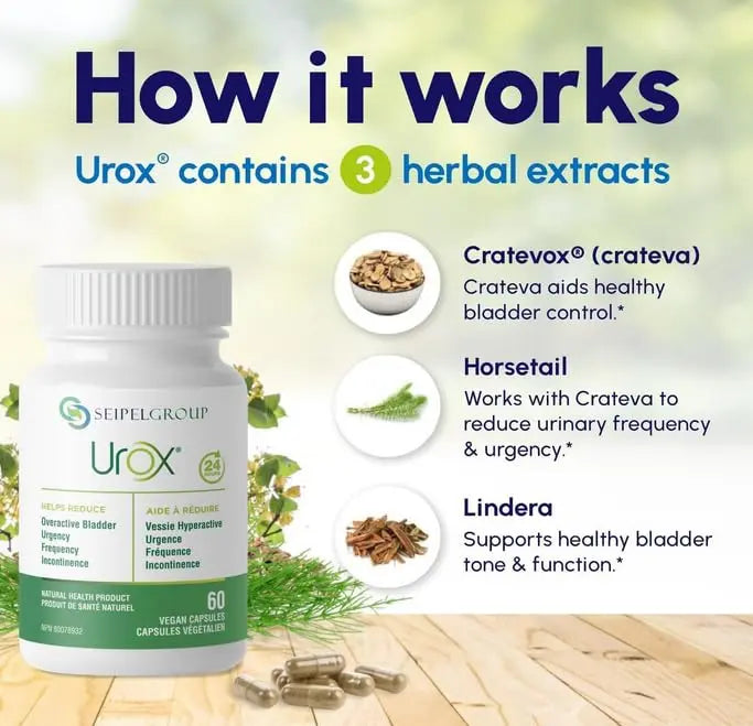 UROX Bladder Control, Safe and Effective Bladder Support Supplement for Men & Women, Helps Reduce Urinary Leakage, Frequency, Urgency, 180 Vegetarian Capsules UROX buy supplements canada