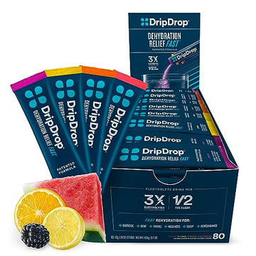 DripDrop Hydration - Electrolyte Powder Packets - Watermelon, Berry, Orange, Lemon DripDrop buy supplements canada