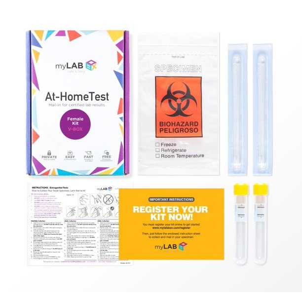 myLAB Box STD at Home Test for Yeast, Vaginal Health Combo CLIA Lab Certified Results myLAB Box buy supplements canada