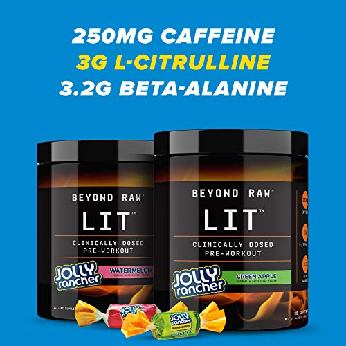 BEYOND RAW LIT | Clinically Dosed Pre-Workout Powder | Contains Caffeine, L-Citruline BEYOND RAW buy supplements canada