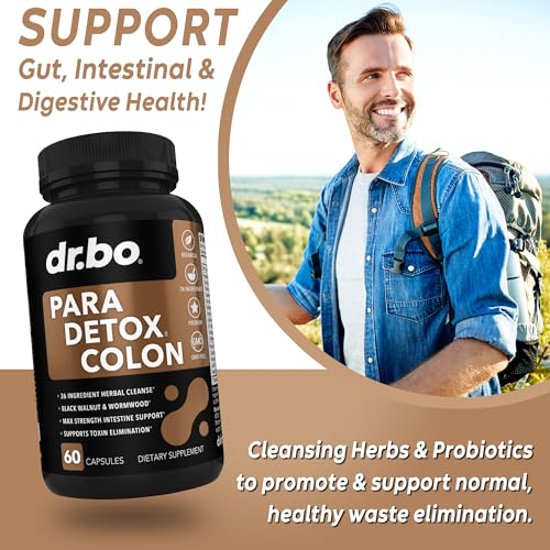 Colon Cleanse Pills Body Detox - Intestinal Guard Cleanser for Stomach - Natural Weight DR. BO buy supplements canada