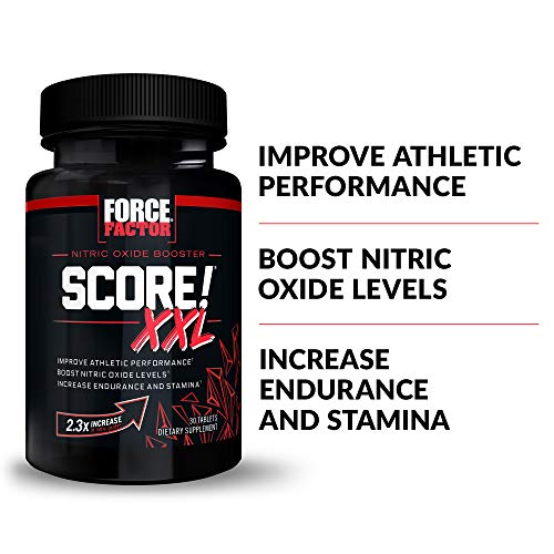 FORCE FACTOR Score! XXL, 3-Pack, Nitric Oxide Booster Supplement for Men with L Force Factor buy supplements canada