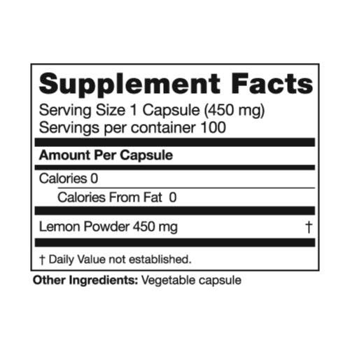 Seagate Products Whole Lemon Concentrate 450 mg 100 Capsules Seagate buy supplements canada