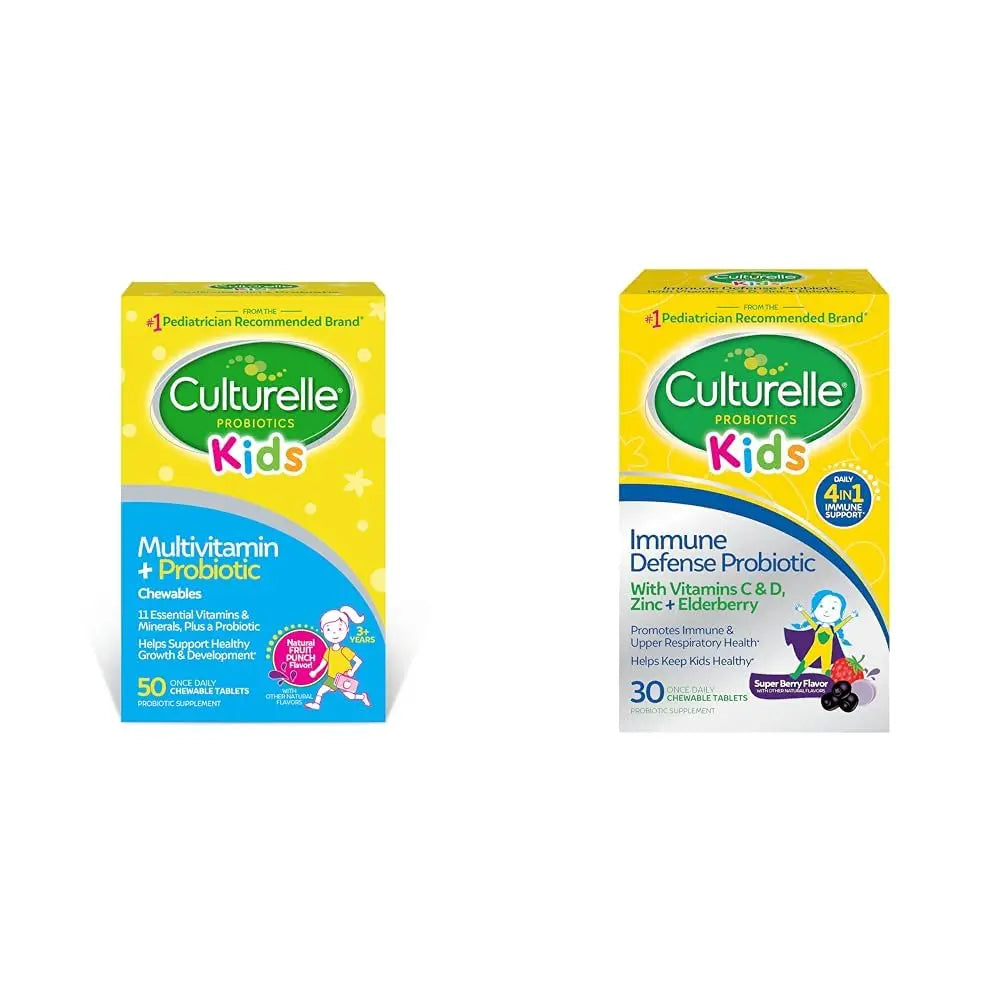 Culturelle Kids Complete Chewable Multivitamin + Probiotic for Kids & Immune Defense Probiotic with Vitamin C Culturelle buy supplements canada