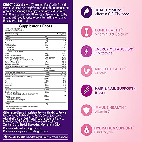 Nature's Bounty Complete Protein & Vitamin Shake Mix with Collagen & Fiber, Contains Vitamin C Nature's Bounty buy supplements canada