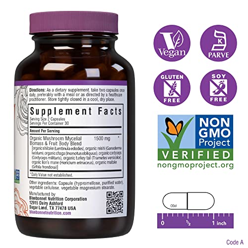 Bluebonnet Nutrition Myco-7 Mushroom Defense – 7 Organically Grown U.S. Whole Bluebonnet buy supplements canada