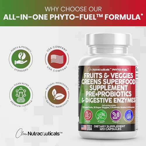 Fruits and Veggies Supplement Reds & Green Superfood - A Natural Balan Clean Nutraceuticals buy supplements canada