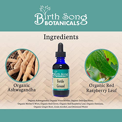 Birth Song Botanicals Fertile Ground Fertility Liquid Tincture, Herbal Supplement to Help Regulate Birth Song Botanicals buy supplements canada