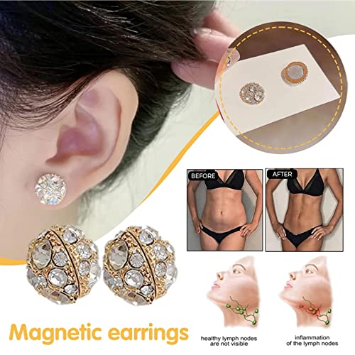Dorina Ear Acupressure Magnetherapy Detoxi Earrings Set,Magnetic Lymphatic Cubic Zirconia Atiptu buy supplements canada