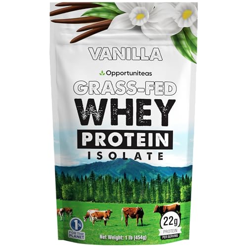 Opportuniteas Vanilla Whey Protein Powder - Grass Fed Whey Isolate + Real Sugar & Vanilla Opportuniteas buy supplements canada