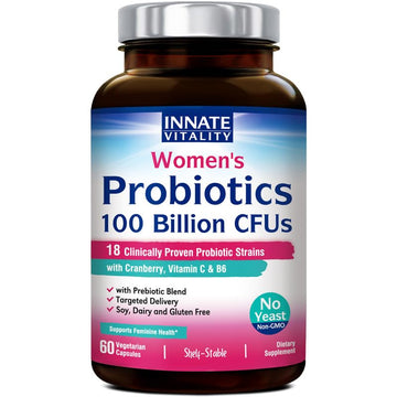 Innate Vitality Women’s Probiotics, 100 Billion CFUs 18 Strains, with Cranberry, Vitamin C Innate Vitality buy supplements canada