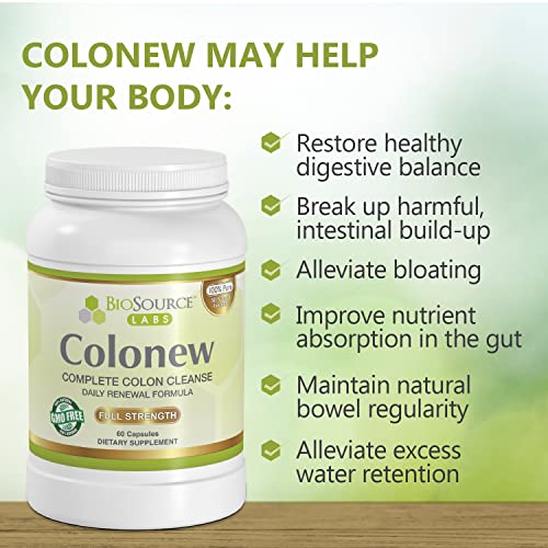 BioSource Labs Colonew Complete Colon Cleanse Natural Detox Supplement for Daily BioSource Labs buy supplements canada