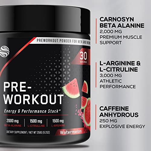 Pre-Workout Powder with Beta-Alanine & Caffeine for Energy, L-Citrulline & L-Arginine SILVERONYX buy supplements canada