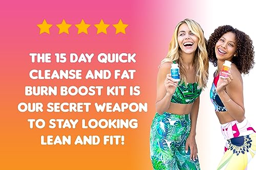 SkinnyBoost Fat Burn & 15 Day Quick Cleanse KIT-Vegan Capsules, Easy to Use: Detox SkinnyBoost buy supplements canada