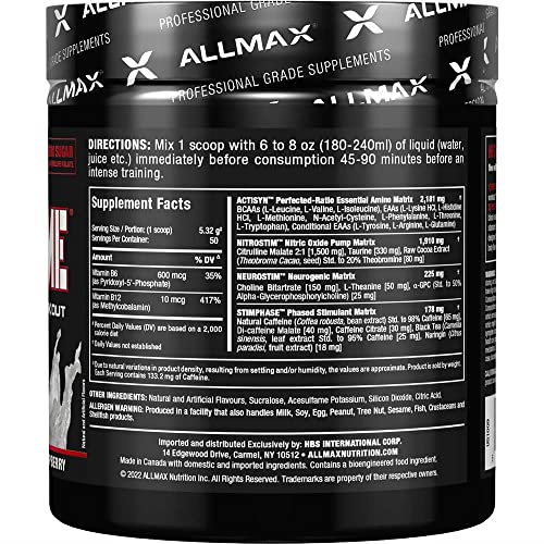 ALLMAX MUSCLEPRIME, White Raspberry - 266 g - Advanced Grade Pre-Workout ALLMAX Nutrition buy supplements canada