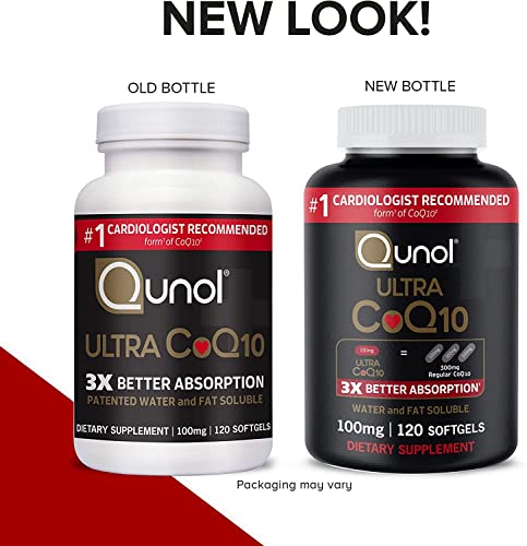 Qunol CoQ10 100mg Softgels, Ultra CoQ10 100mg, 3x Better Absorption, Antioxidant Qunol buy supplements canada
