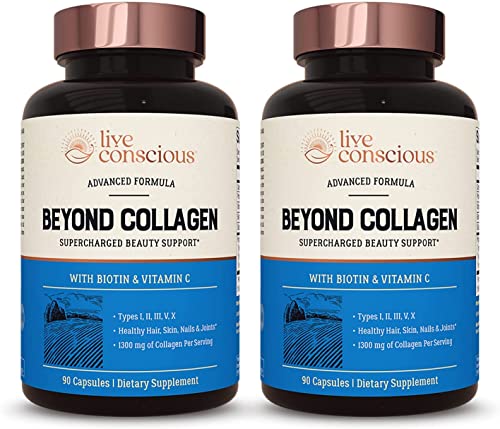 Live Conscious Beyond Collagen Multi Collagen Capsules - Types I, II, III, V & X Live Conscious buy supplements canada
