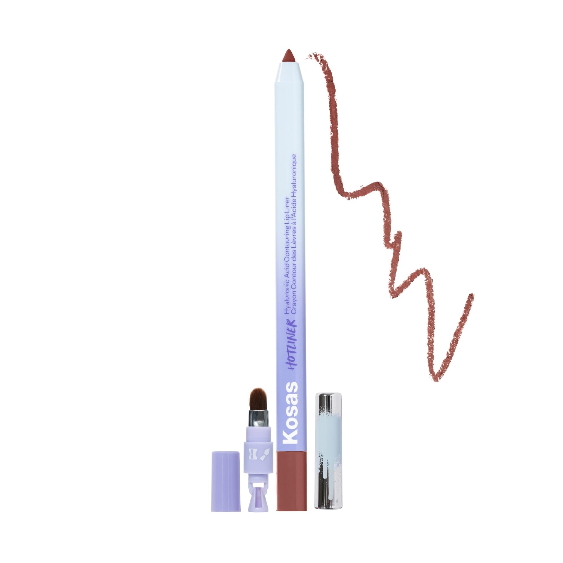 Kosas Hotliner Retractable Lip Liner Pencil with Built-In Brush & Sharpener - Easy Contouring, Hydrating, Long-Lasting- Pigmented Creamy Texture for Plumping Lips - Hyaluronic Acid & Konjac - Infinite Kosas buy supplements canada