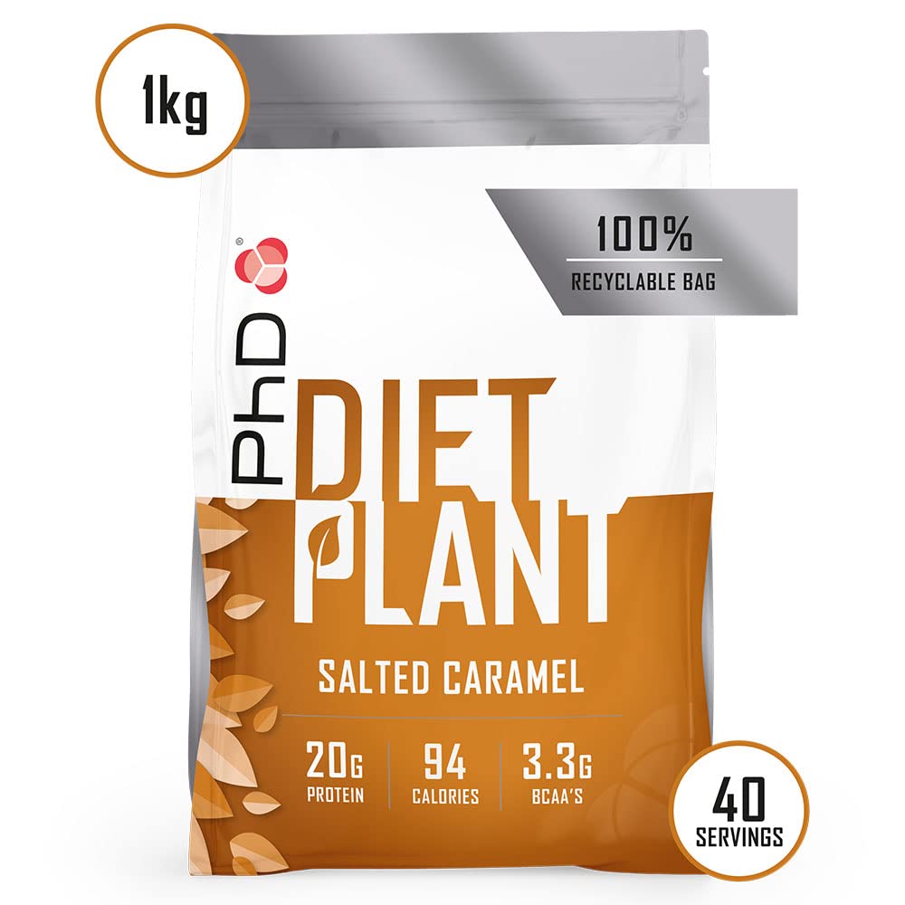 PhD Nutrition Diet Plant, Vegan Protein Powder Plant Based, Salted Caramel PhD buy supplements canada