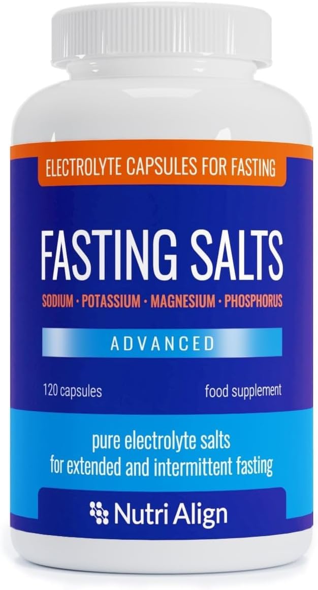 Nutri-Align Fasting Salts Electrolytes Advanced, 120 Capsules | Sodium Potassium Magnesium Phosphorus | Pure Fasting Electrolytes | Sugar Free & Filler Free Nutri-Align buy supplements canada