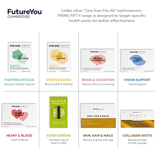Prime Fifty Strong Bones Supplements – 28 Multivitamin Tablets with Calcium, Magnesium FutureYou Cambridge buy supplements canada