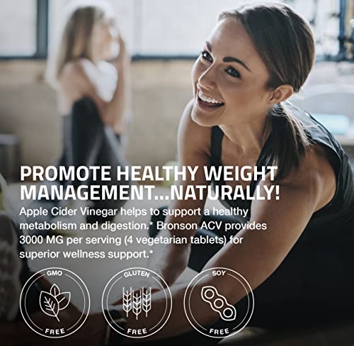 Bronson Apple Cider Vinegar 3000 MG per Serving Extra Strength - Non-GMO, 200 Vegetarian Bronson buy supplements canada