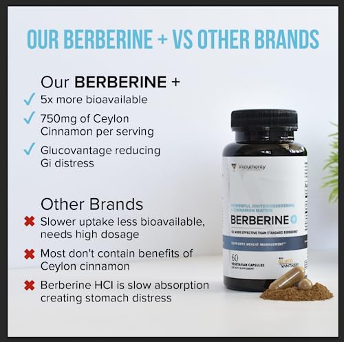 Vitauthority Extra Strength Berberine with Ceylon Cinnamon High Absorption Vitauthority buy supplements canada
